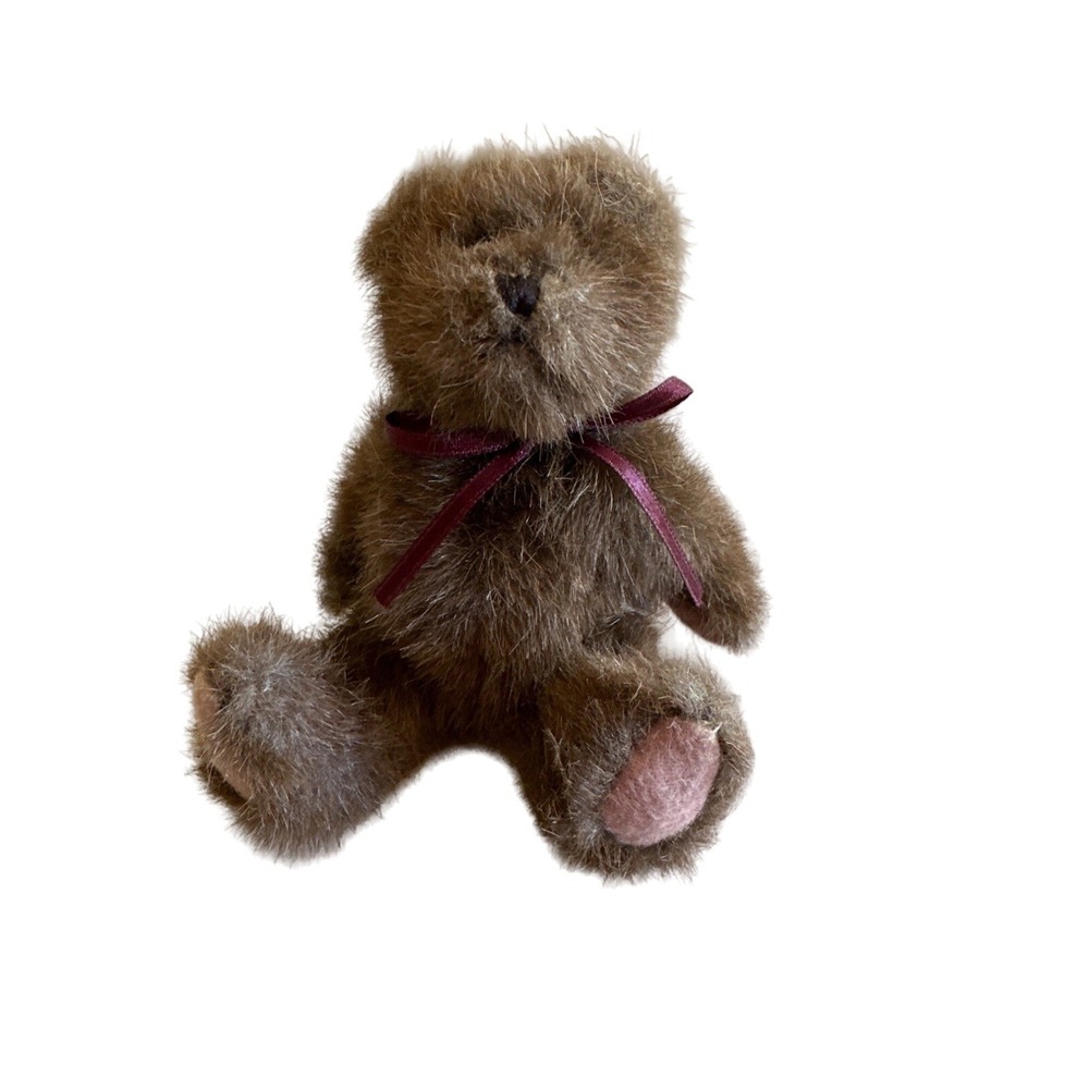 Vintage 1990 The Boyds Collection Brown Plush Teddy Bear With Bow